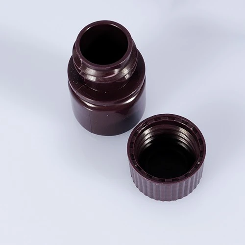 PP Brown Wide-Mouth Bottles-Brown Color